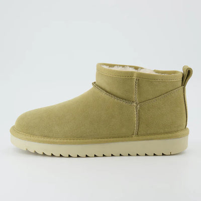 Hip 2 Cozy Women’s Suede Ankle Boots – Water-Resistant, Faux Shearling Lined, Memory Foam Comfort