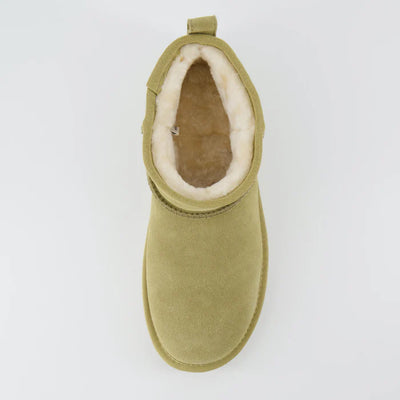 Hip 2 Cozy Women’s Suede Ankle Boots – Water-Resistant, Faux Shearling Lined, Memory Foam Comfort