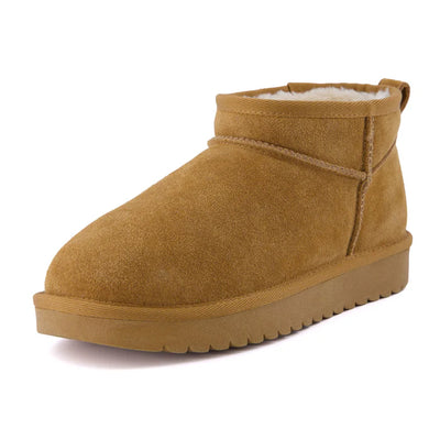 Hip 2 Cozy Women’s Suede Ankle Boots – Water-Resistant, Faux Shearling Lined, Memory Foam Comfort
