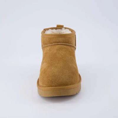 Hip 2 Cozy Women’s Suede Ankle Boots – Water-Resistant, Faux Shearling Lined, Memory Foam Comfort