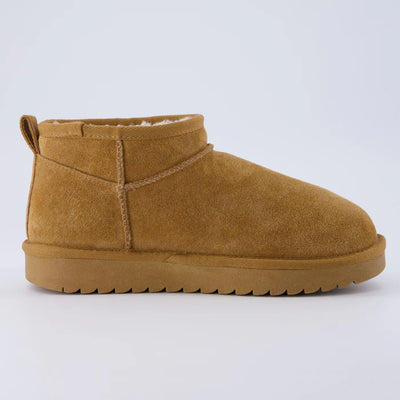 Hip 2 Cozy Women’s Suede Ankle Boots – Water-Resistant, Faux Shearling Lined, Memory Foam Comfort