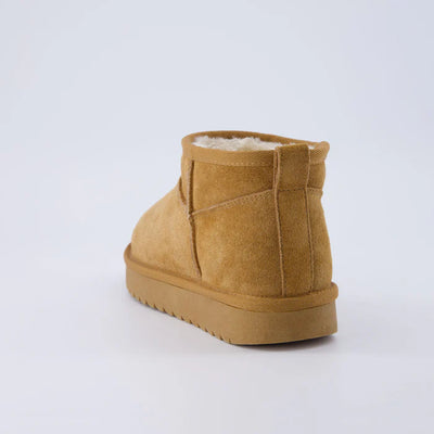 Hip 2 Cozy Women’s Suede Ankle Boots – Water-Resistant, Faux Shearling Lined, Memory Foam Comfort