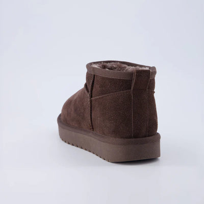Hip 2 Cozy Women’s Suede Ankle Boots – Water-Resistant, Faux Shearling Lined, Memory Foam Comfort