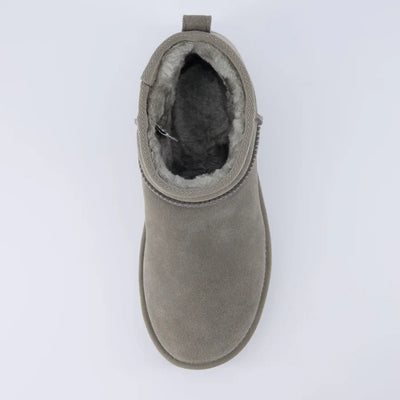 Hip 2 Cozy Women’s Suede Ankle Boots – Water-Resistant, Faux Shearling Lined, Memory Foam Comfort