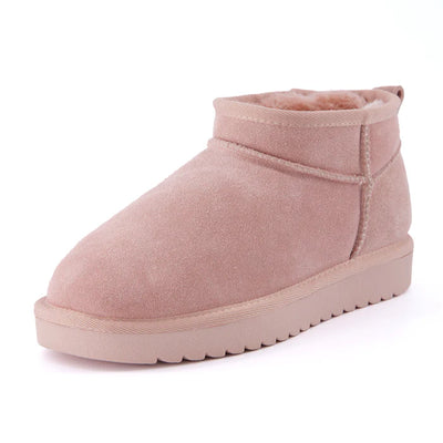 Hip 2 Cozy Women’s Suede Ankle Boots – Water-Resistant, Faux Shearling Lined, Memory Foam Comfort