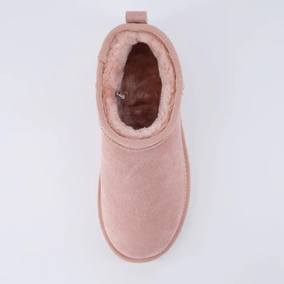 Hip 2 Cozy Women’s Suede Ankle Boots – Water-Resistant, Faux Shearling Lined, Memory Foam Comfort