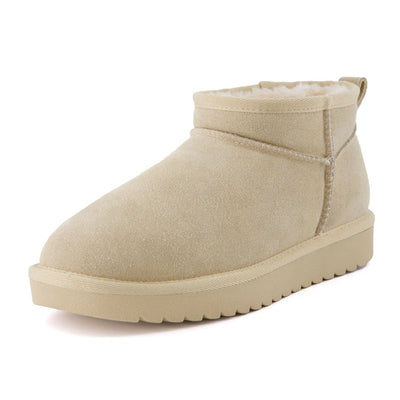 Hip 2 Cozy Women’s Suede Ankle Boots – Water-Resistant, Faux Shearling Lined, Memory Foam Comfort