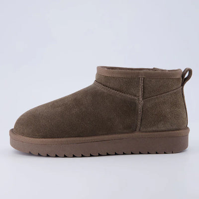 Hip 2 Cozy Women’s Suede Ankle Boots – Water-Resistant, Faux Shearling Lined, Memory Foam Comfort