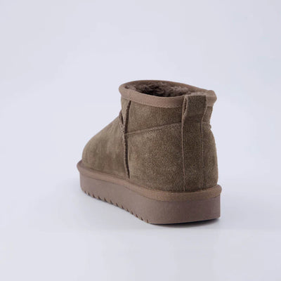 Hip 2 Cozy Women’s Suede Ankle Boots – Water-Resistant, Faux Shearling Lined, Memory Foam Comfort