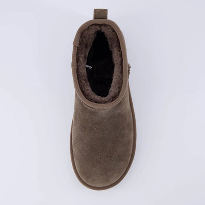 Hip 2 Cozy Women’s Suede Ankle Boots – Water-Resistant, Faux Shearling Lined, Memory Foam Comfort