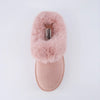 Husky Women’s Suede Platform Mule – Cozy Faux Fur Lining, Water-Resistant, Slip-On Comfort