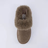 Husky Women’s Suede Platform Mule – Cozy Faux Fur Lining, Water-Resistant, Slip-On Comfort