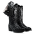 Men’s Exotic Caiman Cowboy Boots & Leather Belt Combo – Western Rodeo Set