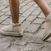 Hip 2 Cozy Women’s Suede Ankle Boots – Water-Resistant, Faux Shearling Lined, Memory Foam Comfort